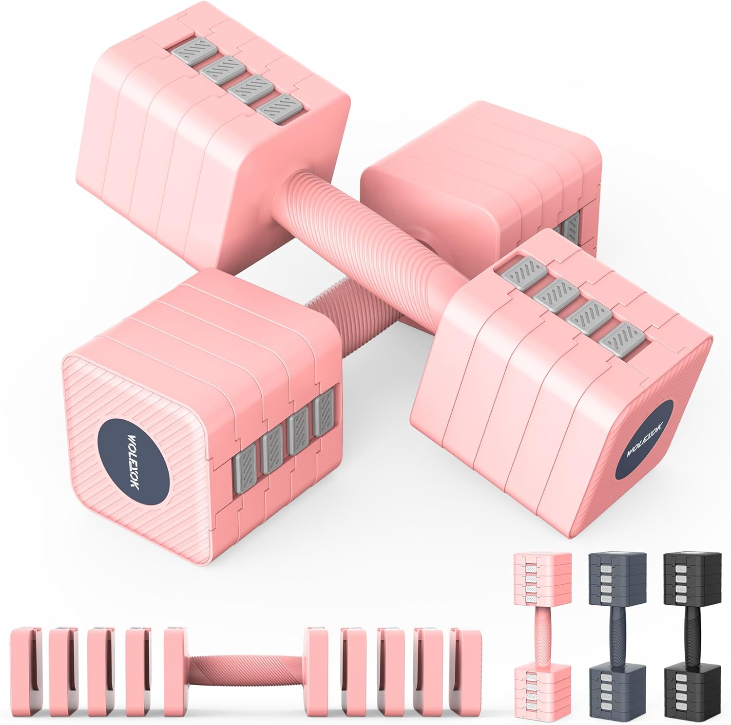 Rendpas 可変式ダンベル2個セット 11KG片手で10段階調節可能な筋トレ Rendpas 可変式ダンベル2個セット 11KG片手で10段階調節可能な筋トレ